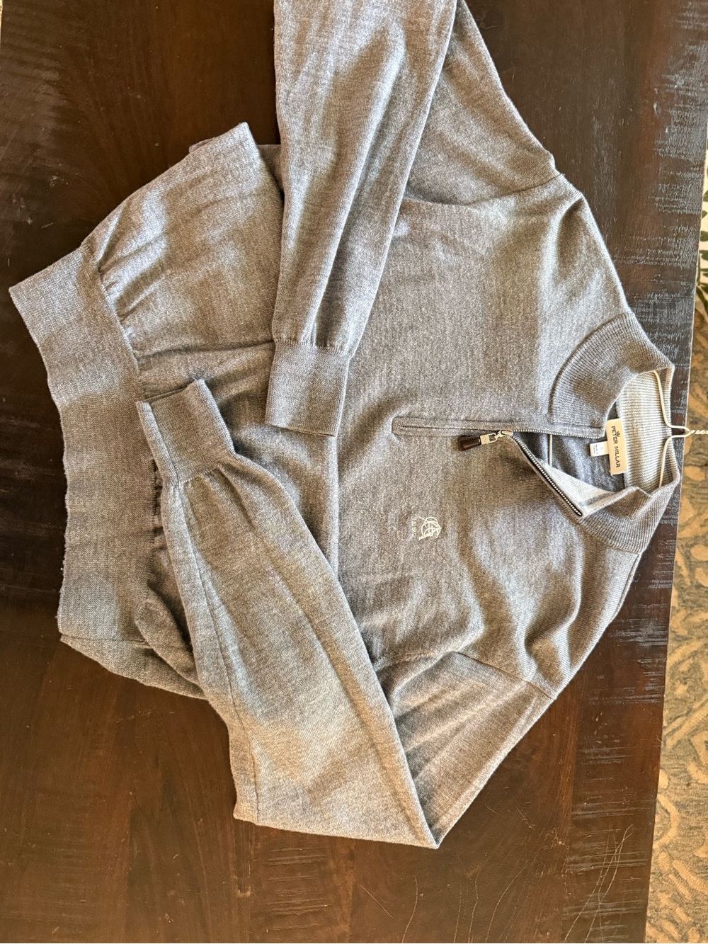 Half-Zip Gray PETER MILLAR Pullover